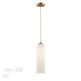 Odeon light 4642/1 PENDANT ODL20 361 золотой/белый Подвес E27 60W 220V VOSTI  - 5 купить